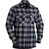 Fleece Skjortor Blåkläder Lined Flannel Shirt - Dark Gray/Black