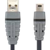 Bandridge USB-kabel Kablar Bandridge USB A - USB Mini-B 2.0 1m