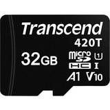 MicroSD Minneskort Transcend 420T microSD Class 10 UHS-I U1 V10 A1 32GB