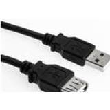 Sharkoon USB-kabel Kablar Sharkoon USB A-USB A M-F 2.0 1m