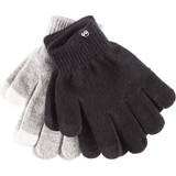 Finger Mittens with Touch 2-pack - Black/Grey