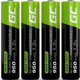 Batterier - Laddningsbara standardbatterier Batterier & Laddbart Green Cell HR03 4xAAA 950mah