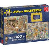 Konstverk Klassiska pussel Jumbo Jan Van Haasteren A Trip to the Museum 2x1000 Pieces