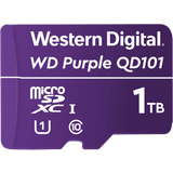 1 TB - U1 Minneskort Western Digital Purple QD101 microSDXC Class 10 UHS-I U1 1TB