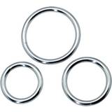Metall Penisringar Sexleksaker Toyz4Lovers Timeless Metal Phallic Rings 3-pack
