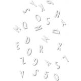 Vita Bokstäver Design Letters Bokstäver och Siffror