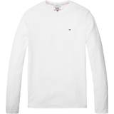 Tommy Hilfiger Överdelar Tommy Hilfiger Long Sleeved Ribbed Organic Cotton T-shirt - Classic White