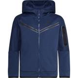 Blåa Barnkläder Nike Boy's Sportswear Tech Fleece Full Zip Hoodie - Midnight Navy/Black (CU9223-410)