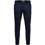 Kläder Only & Sons Mark Striped Trousers - Blue/Night Sky