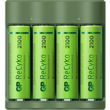 AAA (LR03) - Laddare Batterier & Laddbart GP Batteries ReCyko Everyday Charger B421 AA 2100mAh 4-pack