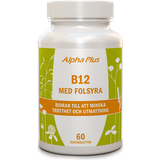 Alpha Plus B-vitaminer Vitaminer & Mineraler Alpha Plus B12 med Folsyra 60 st