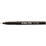 Svarta Fineliners Artline 220 Super Fine Black 0.2mm