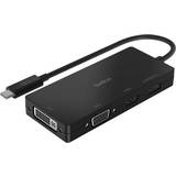 Hane - Hona Kablar Belkin USB C-DVI/HDMI/VGA/DisplayPort M-F Adapter