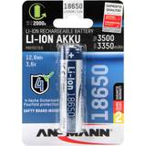 Batterier - Laddningsbara standardbatterier - Li-ion Batterier & Laddbart Ansmann 18650 3500mAh Compatible