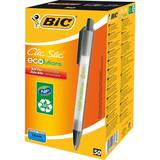 Bic Pennor Bic Clic Stic Ecolutions Ballpoint Pens Black 50-pack