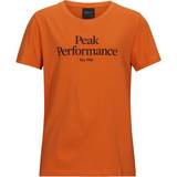 Peak Performance T-shirts Barnkläder Peak Performance Junior Original Tee - Orange Altitude (G66760032-86X)