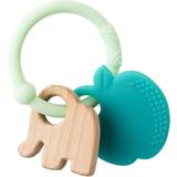 Nattou Teether & Rattle with Wooden Elephant