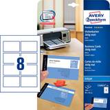 Fotopapper Avery 85x54mm Business Cards 200pcs