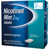 Nikotintuggummin Receptfria läkemedel Nicotinell Mint 2mg 204 st Tuggummi