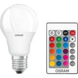 Led lampa med fjärrkontroll ljuskällor Osram ST CLAS A RGBW 60 FR LED Lamps 2700K 9W E27