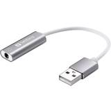 USB Kablar Sandberg USB-3.5mm M-F Adapter