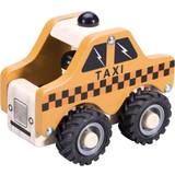 Magni Bilar Magni Wooden Taxi with Rubber Wheels