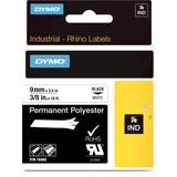 Kontorsmaterial Dymo Rhino Permanent Polyester Black on White 0.9cmx5.5m
