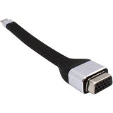 Platt - USB-kabel Kablar I-TEC Flat USB C-VGA 3.1 M-F 0.1m