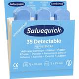 Plåster Salvequick Blue Detectable Plaster 35x6-pack Refill