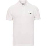 Lacoste Sweatshirts Kläder Lacoste Petit Piqué Slim Fit Polo Shirt - White