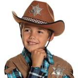 Brun - Vilda västern Huvudbonader Boland Sheriff Junior Children's Hat
