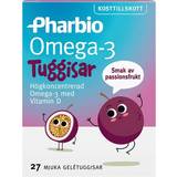 Sötningsmedel Fettsyror Pharbio Omega-3 Tuggisar 27 st