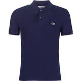 Blåa - Herr Pikétröjor Lacoste Petit Piqué Slim Fit Polo Shirt - Navy Blue