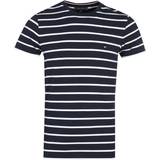 Tommy Hilfiger Organic Cotton Stripe Slim Fit T-shirt - Desert Sky/White
