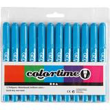 Vattenbaserad Reservoarpennor Colortime Fountain Pens Blue 12-pack