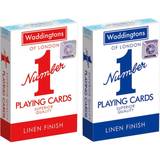 Waddingtons Klassisk kortlek Sällskapsspel Waddingtons Number 1 Playing Cards - Red and Blue Twin Pack
