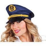 Blå - Uniformer & Yrken Hattar Boland Adult Sailor Captain Hat