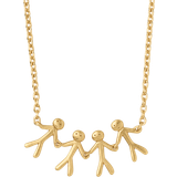 ByBiehl Halsband ByBiehl Together Family 4 Necklace - Gold
