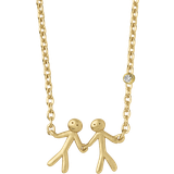 ByBiehl Halsband ByBiehl Together My Love Necklace - Gold/Transparent