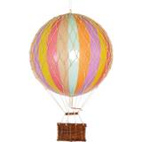 Blåa Tavlor & Posters Authentic Models Travels Light Hot Air Balloon Ø18cm