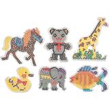 Elefanter - Plastleksaker Kreativitet & Pyssel Creativ Company Pearl Plates Animal 6pcs
