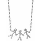 ByBiehl Halsband ByBiehl Together Family 3 Necklace - Silver