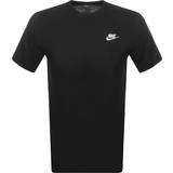Nike Herr - L T-shirts Nike Sportswear Club T-shirt - Black/White
