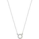 Blank Halsband Edblad Monaco Mini Necklace - Silver/Transparent