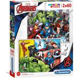 Klassiska pussel Clementoni Supercolor The Avengers 2x60 Bitar