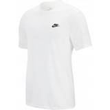 Herr - Vita T-shirts Nike Sportswear Club T-shirt - White/Black