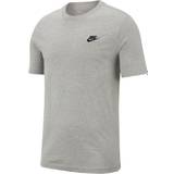 Nike Herr - L T-shirts Nike Sportswear Club T-shirt - Dark Grey Heather/Black