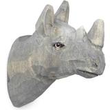 Ferm Living Krokar & Hängare Barnrum Ferm Living Animal Hand Carved Hook Rhino