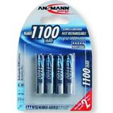 Ansmann NiMH Batterier & Laddbart Ansmann NiMH Rechargeable AAA 1100mAh Compatible 4-pack