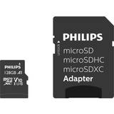Philips Minneskort Philips microSDXC Class 10 UHS-I U1 V10 A1 80MB/s 128GB +Adapter